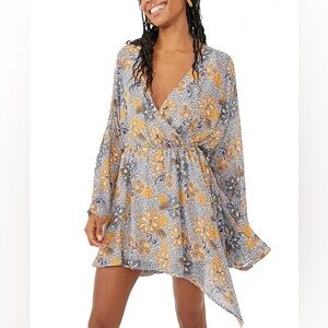 Free People | Teegan Printed Mini Dress, size XS